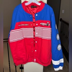 Nintendo Mario Kart Red and Blue Racing Jacket BoxLunch Exclusive Size XXL